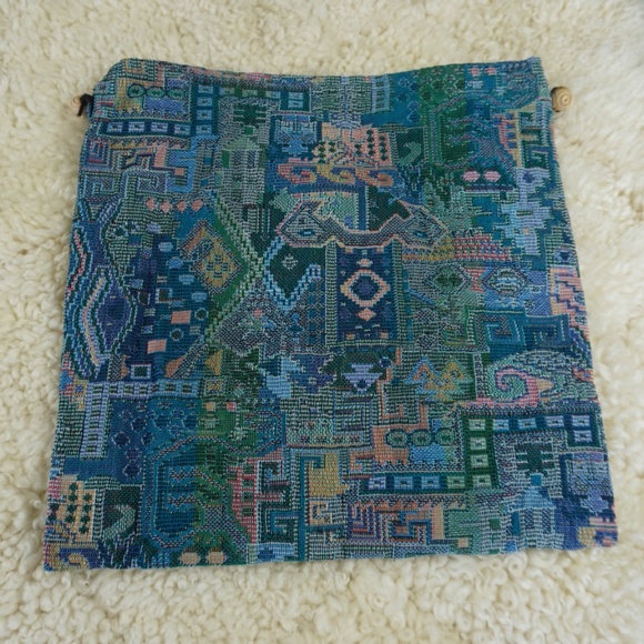 VTG Tapestry Cross Body Messenger Bag Carpet Fabric Boho Purse Hippie Festival - Picture 4 of 9